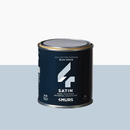Saphyr Peinture Finition Peinture bleu doux Satiné 0,5 L