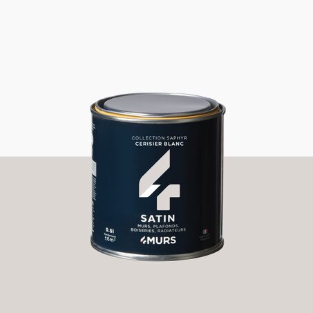 Peinture Finition SAPHYR Alkyde cerisier blanc Satiné 0,5 L