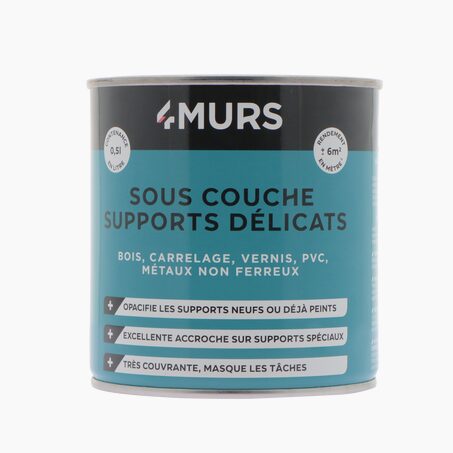 Peinture SOUS COUCHE SUPPORTS DÉLICATS Peinture blanc 0,5 L