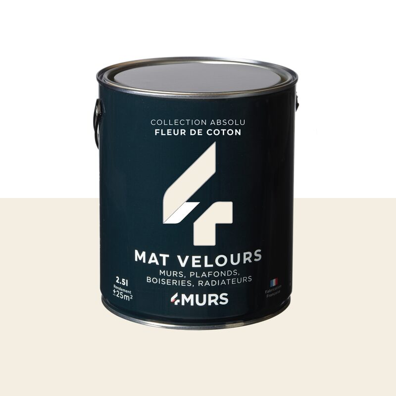 Peinture Multi-supports ABSOLU Acrylique fleur de coton Mat 2,5 L