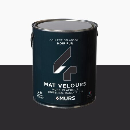 Absolu Peinture Multi-supports Peinture noir 2,5 L