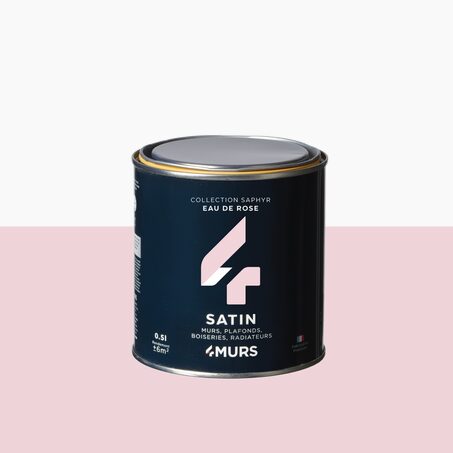 Saphyr Peinture Finition Peinture eau de rose Satiné 0,5 L
