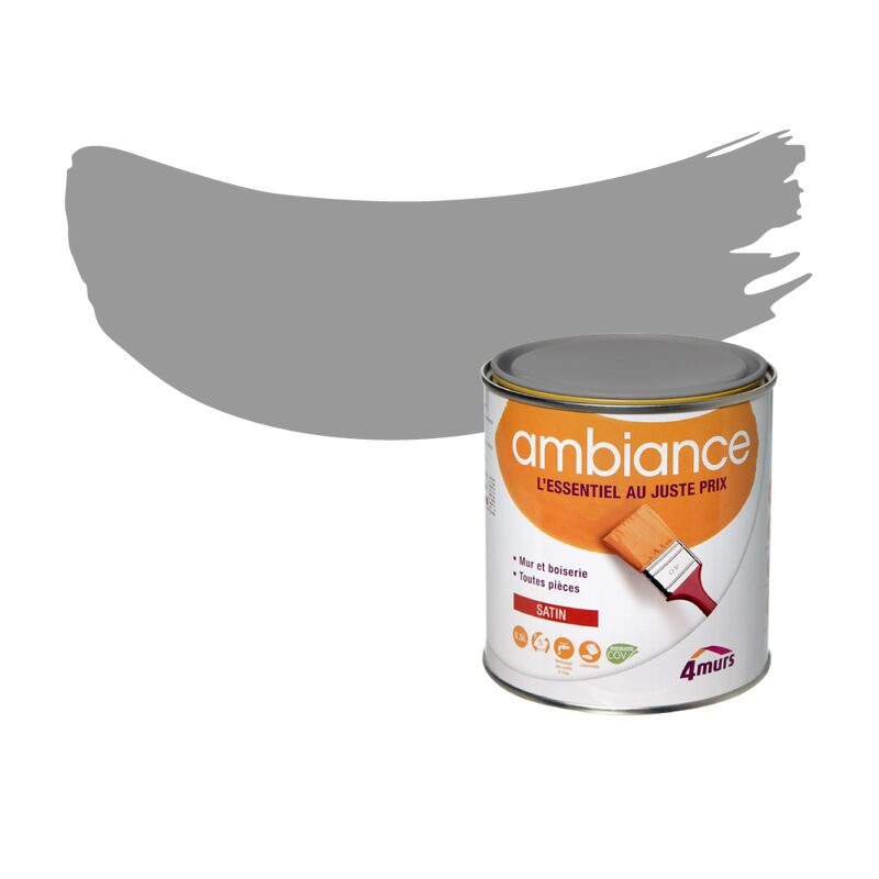 Peinture Finition AMBIANCE Acrylique silex Satiné 0,5 L