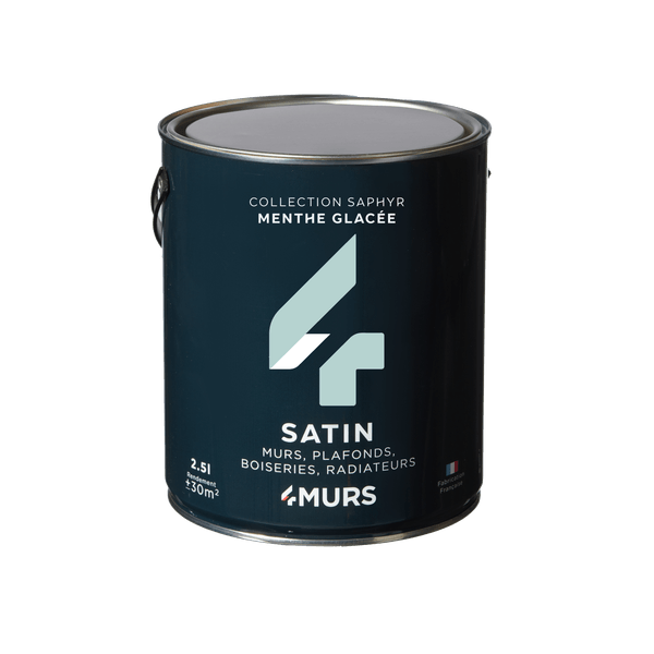 Peinture Multi-supports SAPHYR Alkyde menthe glacée Satiné 2,5 L