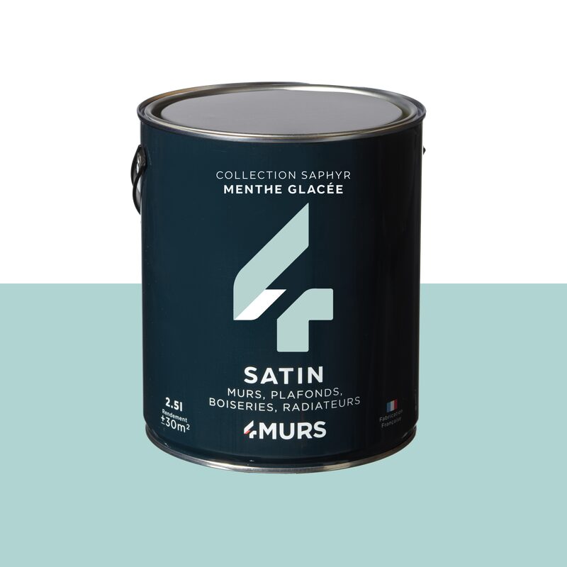 Peinture Multi-supports SAPHYR Alkyde menthe glacée Satiné 2,5 L