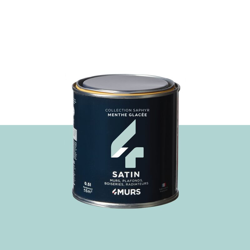 Peinture Finition SAPHYR Alkyde menthe glacée Satiné 0,5 L