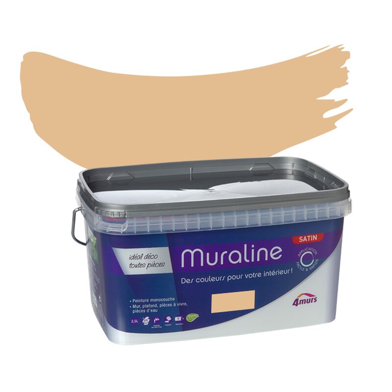 Peinture Murale MURALINE Acrylique toscane Satiné 2,5 L