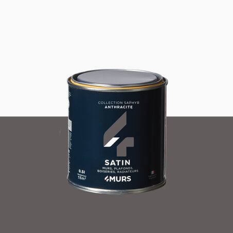 Saphyr Peinture Finition Peinture anthracite Satiné 0,5 L