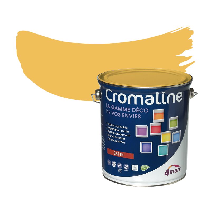 Peinture Multi-supports CROMALINE Acrylique mais Satiné 2,5 L