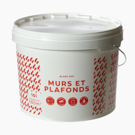 Peinture MURS ET PLAFONDS PRIX MALIN Peinture blanc 10 L