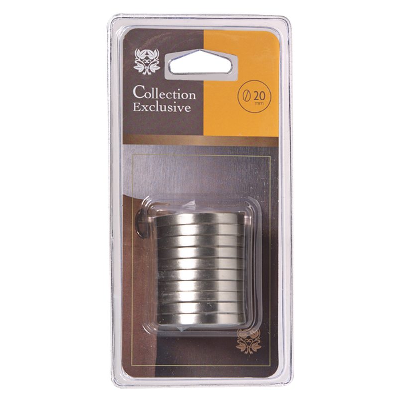 Anneaux EXCLUSIVE coloris nickel givré diamètre barre 2 cm