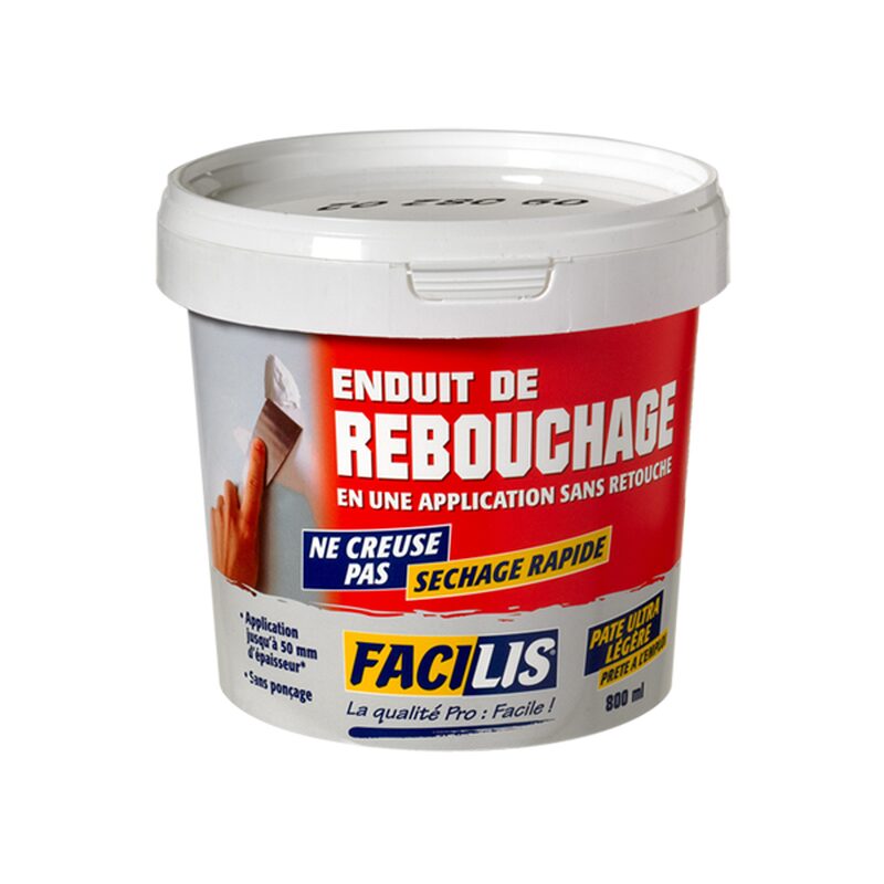 Enduit de rebouchage Facilis 0,92 Kg - 4MURS