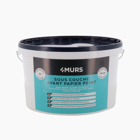 4MURS Peinture SOUS COUCHE AVANT PAPIER PEINT Peinture blanc