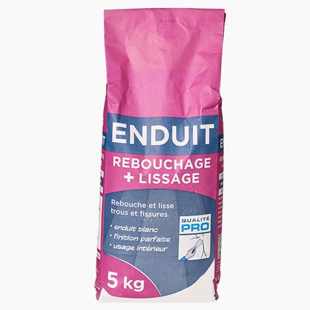 4MURS Enduit de rebouchage et lissage 5 Kg