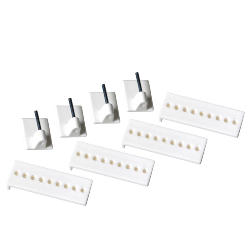 Support barre à rideau vitrage PITON REGLABLE coloris blanc