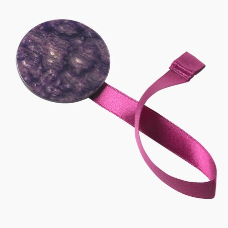 Embrasse aimantée NACRE RONDE coloris violet