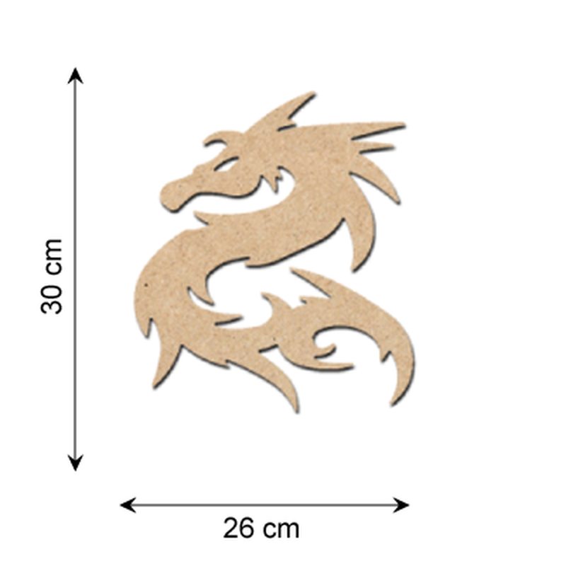 Décobois à peindre dragon