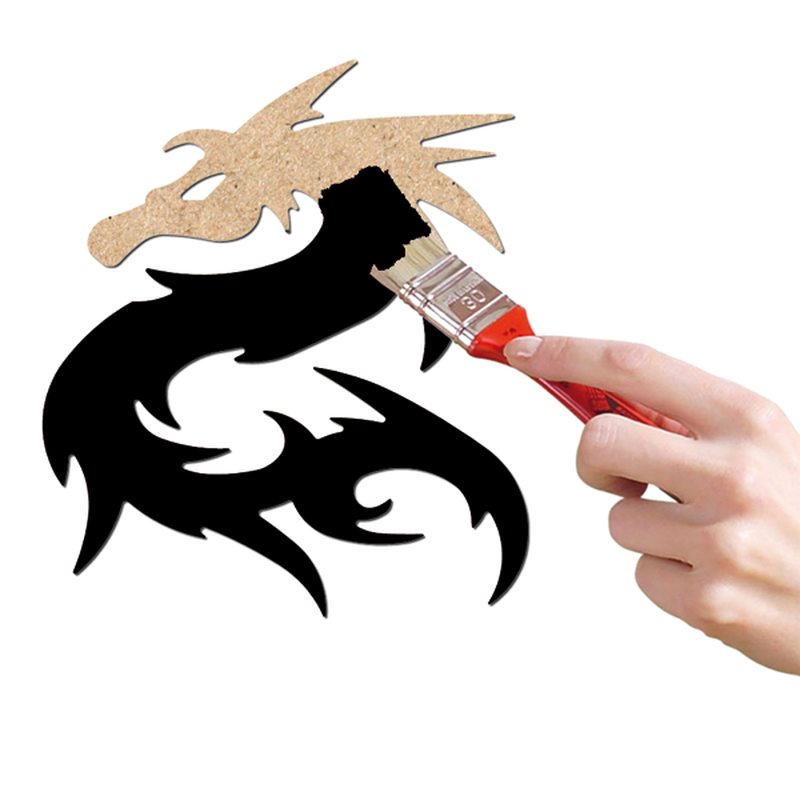 Décobois à peindre dragon