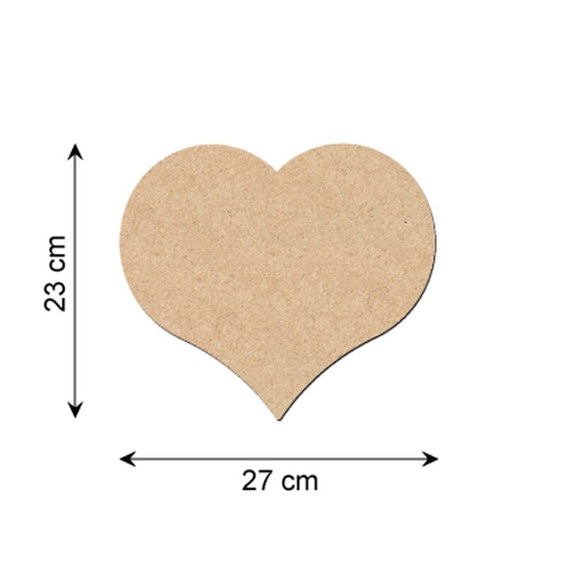 Décobois à peindre coeur