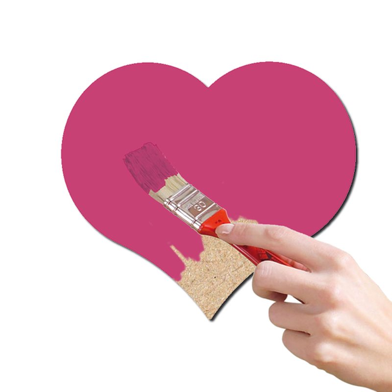 Décobois à peindre coeur