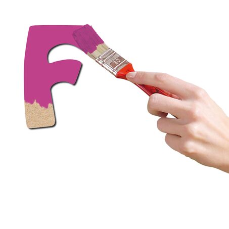 Gomille Décobois à peindre lettre F