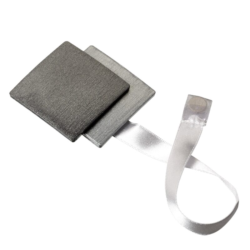Embrasse aimantée NACRE 3D coloris argent