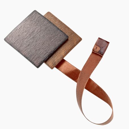 Embrasse aimantée NACRE 3D coloris marron