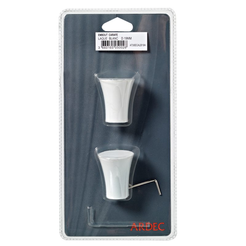 Embout HOWLITE coloris blanc