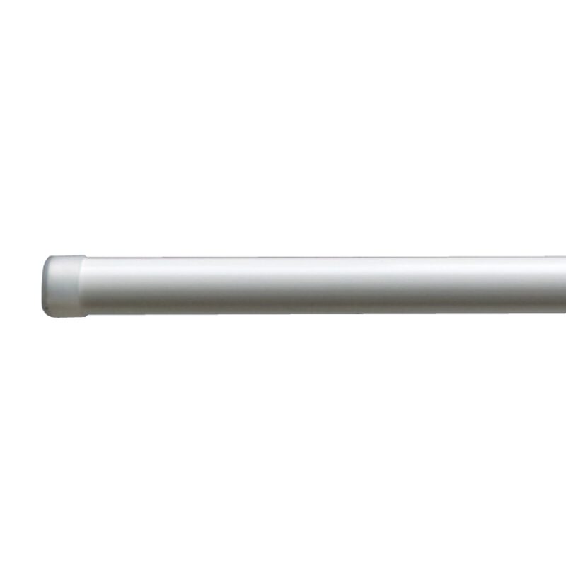 Barre à rideau HOWLITE coloris blanc diamètre barre 1,9 cm longueur extensible de 120,0 à 210 cm