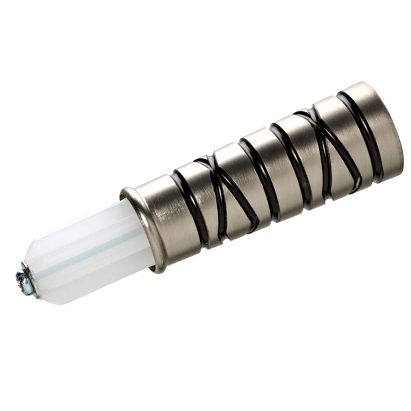 Embout EXCLUSIVE coloris nickel brossé