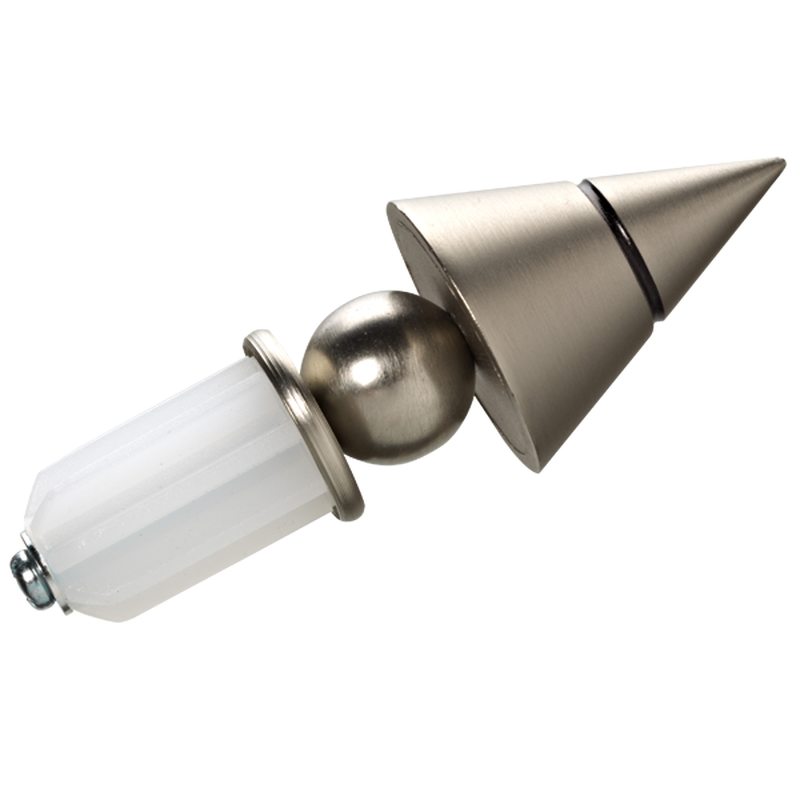 Embout EXCLUSIVE coloris nickel brossé