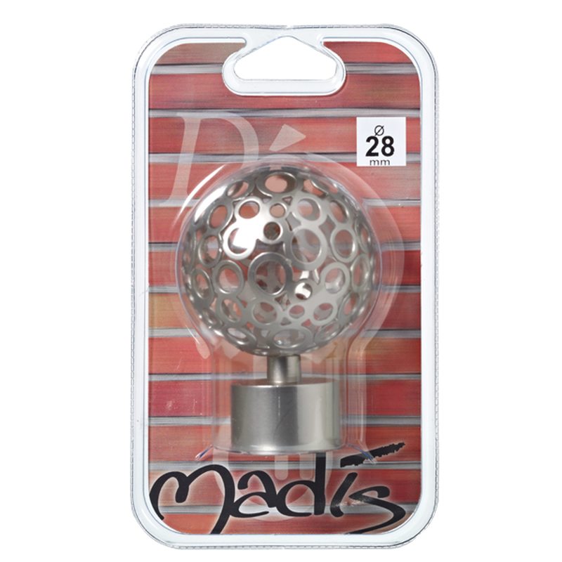 Embout ZEN coloris nickel givré