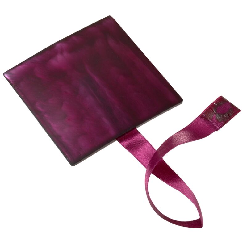 Embrasse aimantée NACRE CARRÉE coloris violet
