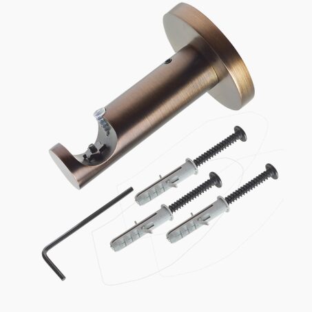 Support barre à rideau GLACAGE chocolat 2 cm 7 cm