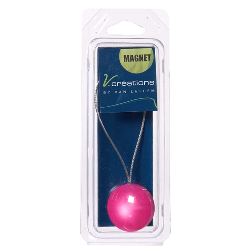 Embrasse aimantée BONBON coloris fuchsia