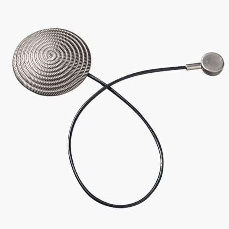 Embrasse aimantée SPIRALE coloris argent