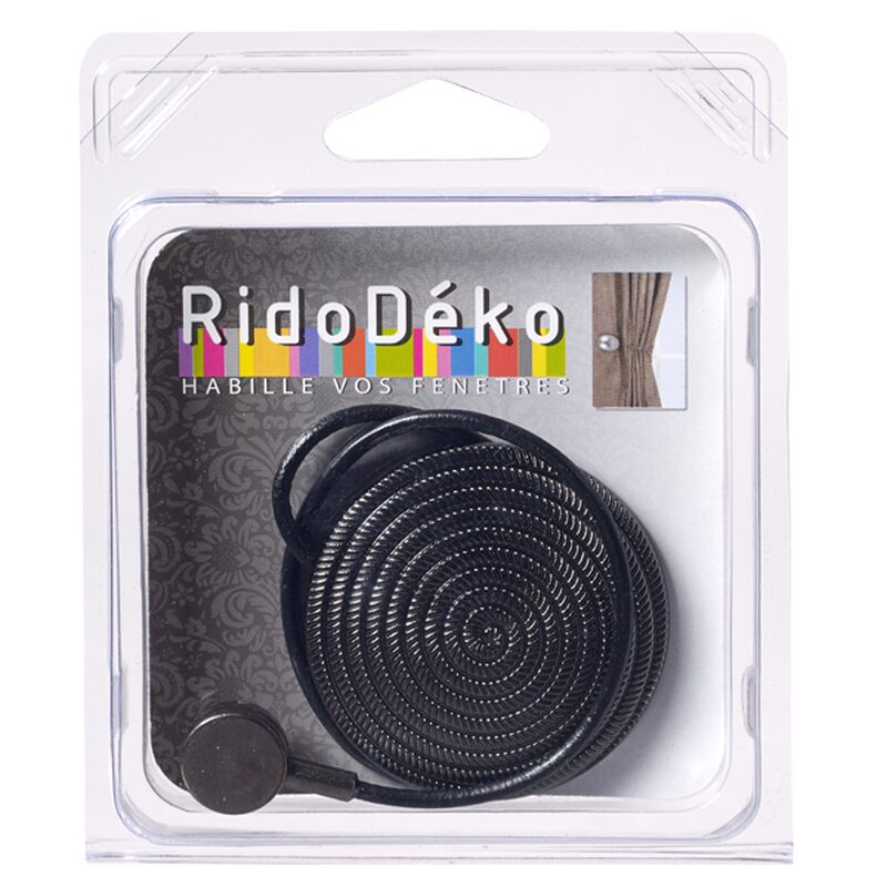 Embrasse aimantée SPIRALE coloris anthracite