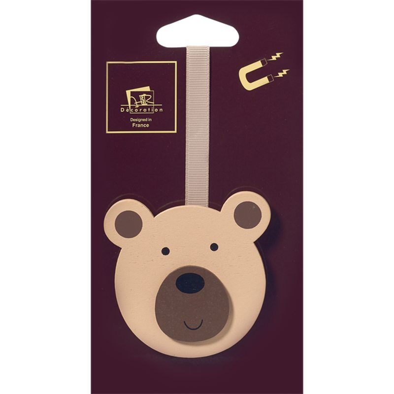 Embrasse aimantée PETIT NOUNOURS coloris marron