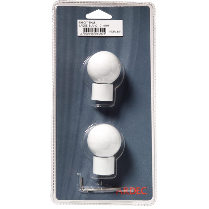 Embout HOWLITE coloris blanc