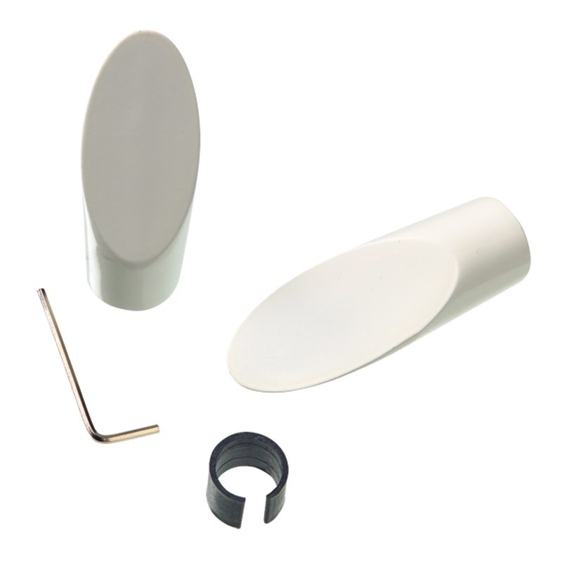 Embout HOWLITE coloris blanc
