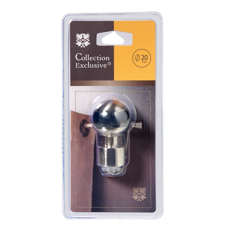 Embout EXCLUSIVE coloris nickel brossé / noir miroir
