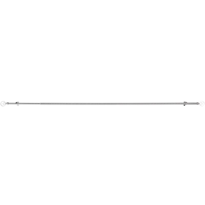 Kit barre à rideaux SARAH coloris nickel givré diamètre barre 2 cm longueur extensible de 160,0 à 300 cm