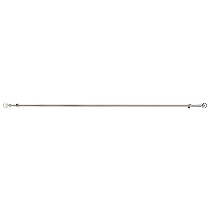 Kit barre à rideaux SARAH coloris noir diamètre barre 2 cm longueur extensible de 160,0 à 300 cm
