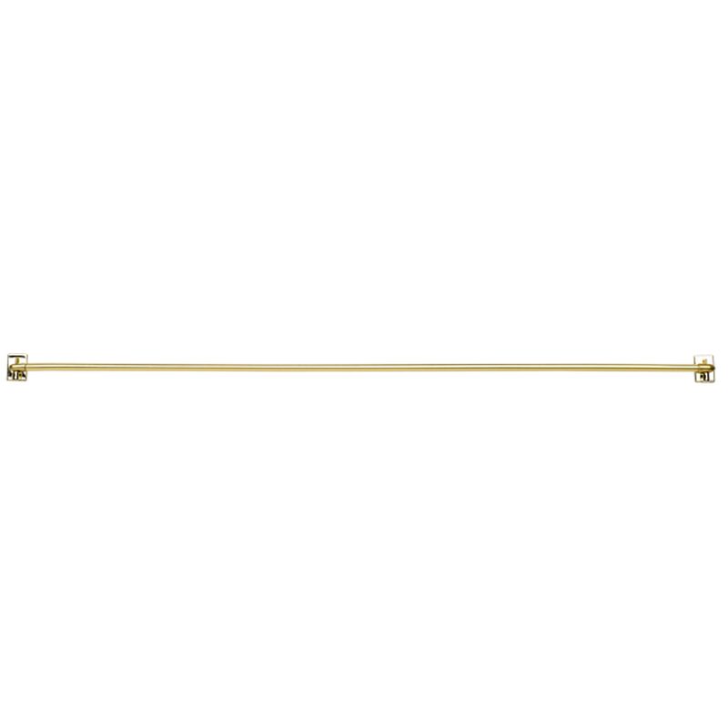 Barre à rideau vitrage VITRAGE ROND coloris or  longueur extensible de 60,0 à 90 cm