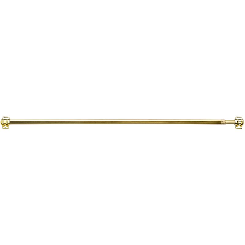 Barre à rideau vitrage BUSINESS coloris or  longueur extensible de 60,0 à 90 cm