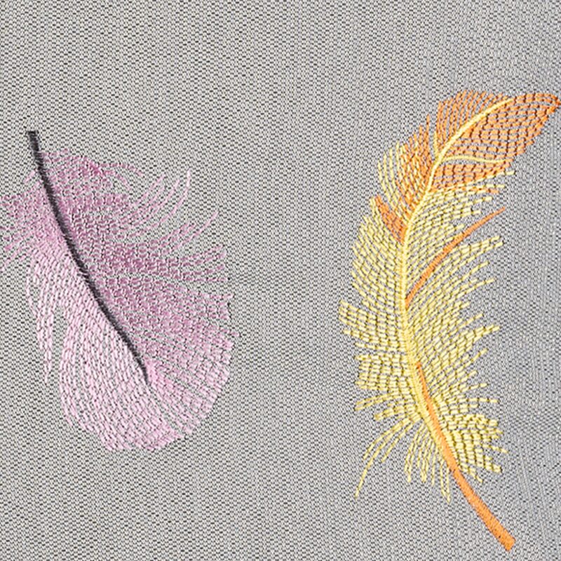 Housse de coussin FEATHERS coloris café au lait 40 x 60 cm
