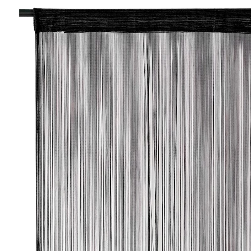 Voilage SPAGHETTI coloris noir 90 x 240 cm