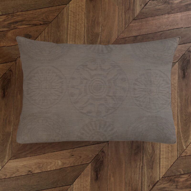 Housse de coussin APONI coloris chocolat 60 x 40 cm