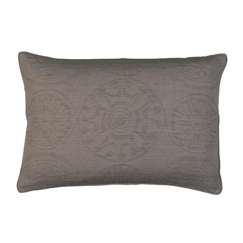 Housse de coussin APONI coloris chocolat 60 x 40 cm