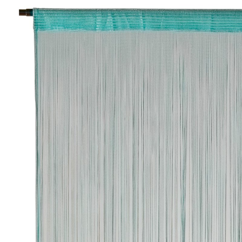 Voilage SPAGHETTI coloris bleu turquoise 90 x 240 cm